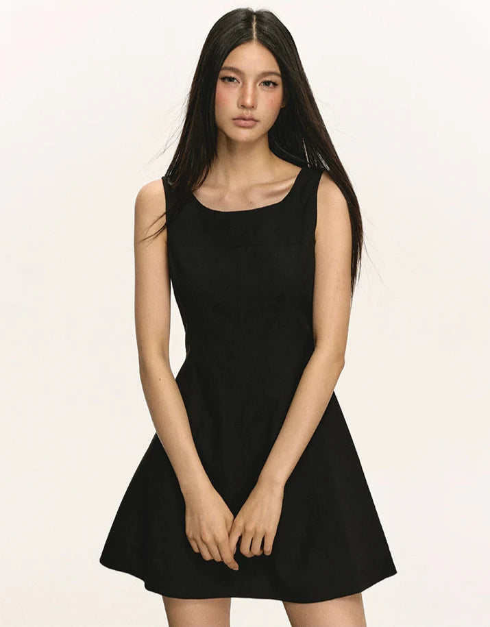 Sleeveless Scoop Neck Mini Dress