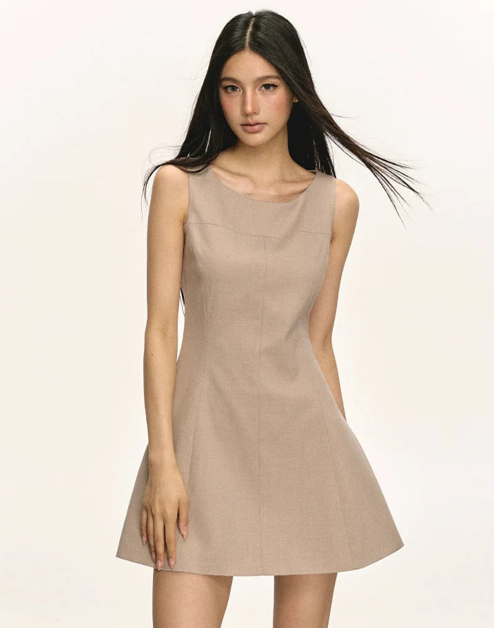 Sleeveless Scoop Neck Mini Dress