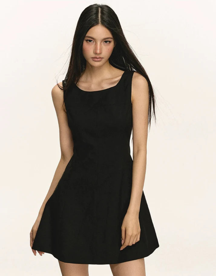 Sleeveless Scoop Neck Mini Dress