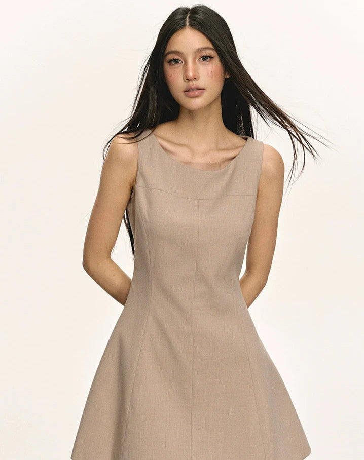 Sleeveless Scoop Neck Mini Dress